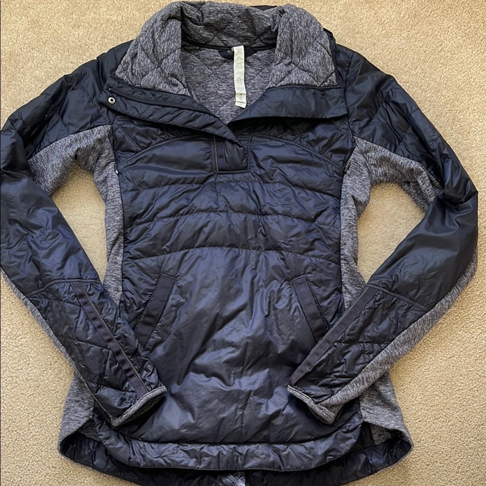 Lululemon Athletica Black and Gray Puffer Jacket